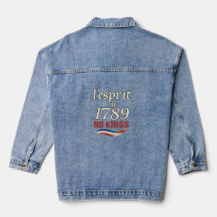 l'esprit de 1789 No Kings Jeansjacke