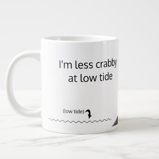 Less Crabby Need Coffee Ecuadorian Hermit Crab Art Jumbo-Tasse (Links)