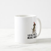 Less Meanies More Weenies Funny Dachshund Dog Kaffeetasse (VorderseiteRechts)