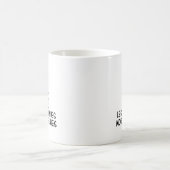 Less Meanies More Weenies Funny Dachshund Dog Kaffeetasse (Mittel)