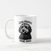 Less People More Dogs Mug - Golden Doodle Kaffeetasse (Links)