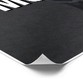 Less Reaction More Intention Gym Motivation Quote Poster (Ecke)