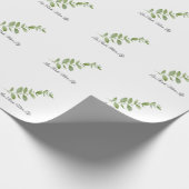 Less Rush More Life Botanical Gift Wrap Geschenkpapier (Ecke)