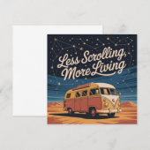 Less Scrolling, More Living Einladung (Vorne/Hinten)