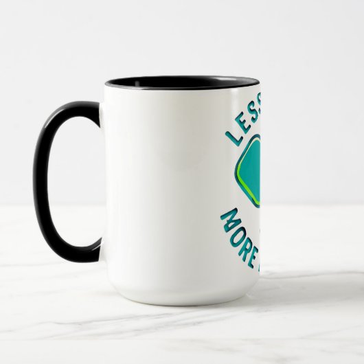 Less Stress More Pickleball Funny Player Mug Tasse (Links)