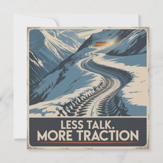 Less Talk. More Traction Einladung (Vorderseite)