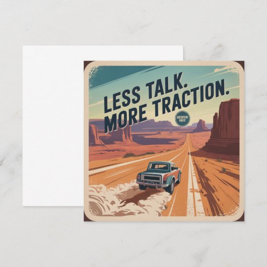 Less Talk. More Traction Einladung (Vorne/Hinten)