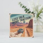 Less Talk. More Traction Einladung (Stehend Vorderseite)