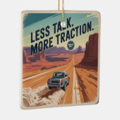 Less Talk. More Traction Keramikornament (Rechts)