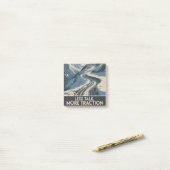 Less Talk. More Traction Post-it Klebezettel (Auf Schreibtisch)