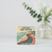 Less Talk. More Traction Telefonnummerkarte (Stehend Vorderseite)