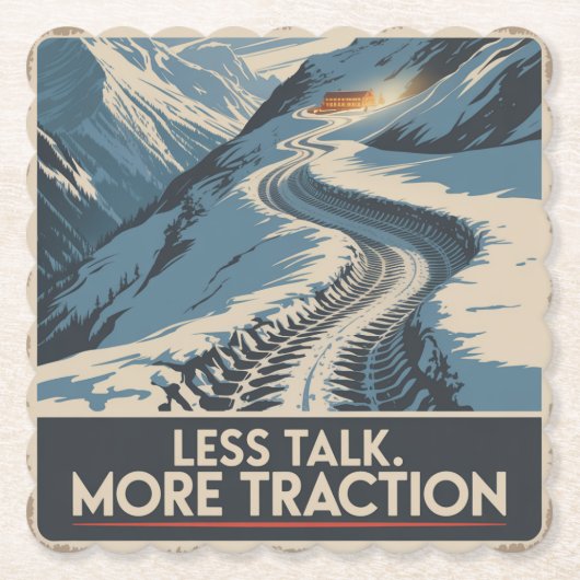 Less Talk. More Traction Untersetzer (Vorderseite)