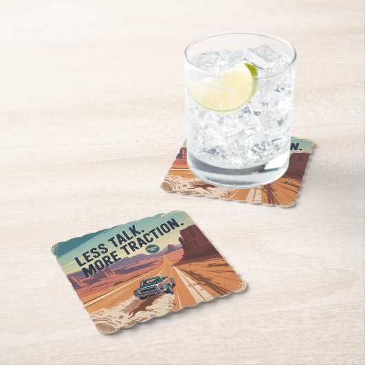 Less Talk. More Traction Untersetzer (Vor Ort)