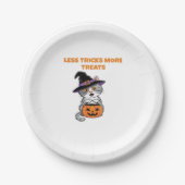Less Tricks More Treats Halloween Gifts Classic T- Pappteller (Vorderseite)
