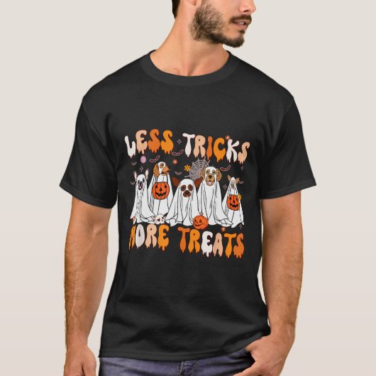 Less Tricks More Treats Soky Ghost Dogs Vet Tech  T-Shirt (Vorderseite)