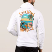 Less Work More Beach for Summer Vacation Hoodie (Rückseite)