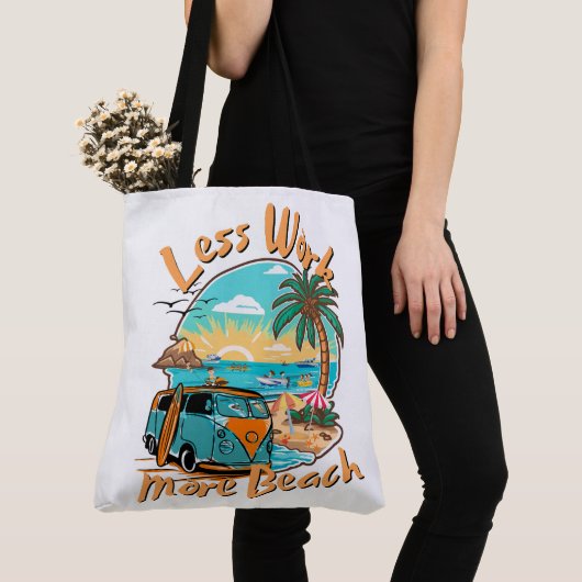 Less Work More Beach for Summer Vacation Tasche (Von Nahem)