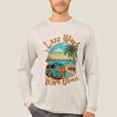 Less Work More Beach for Summer Vacation Tri-Blend Shirt (Vorderseite)