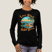Less Work More Beach for Summer Vacation Tri-Blend Shirt (Vorderseite)