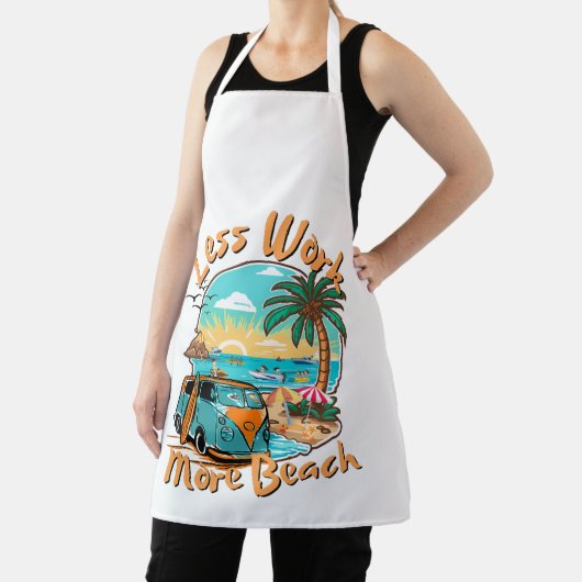 Less Work More Beach Schürze (InSitu)