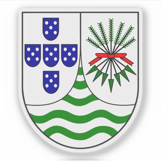 Lesser coat of arms of Mozambique (1935-1975) Aufkleber (Vorderseite)