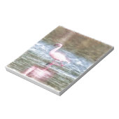 Lesser Flamingo Watercolor Notizblock (Rotiert)