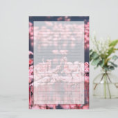 Lesser Flamingos (Phoeniconaias minor), Afrika, Briefpapier (Stehend Vorderseite)