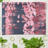 Lesser Flamingos (Phoeniconaias minor), Afrika, Geschirrtuch (Gefaltet)