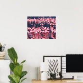 Lesser Flamingos (Phoeniconaias minor), Afrika, Poster (Heimbüro)