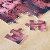 Lesser Flamingos (Phoeniconaias minor), Afrika, Puzzle (Seite)