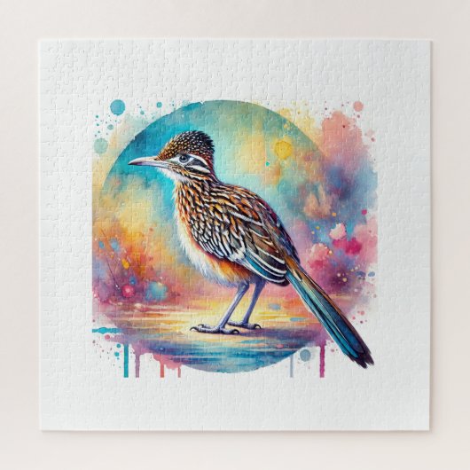 Lesser Roadrunner 030924AREF147 - Watercolor Puzzle (Vertikal)