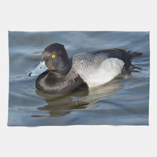Lesser Scaup Duck Geschirrtuch (Horizontal)
