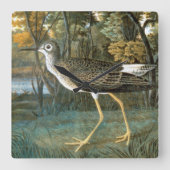 Lesser Yellowlegs Quadratische Wanduhr (Vorderseite)
