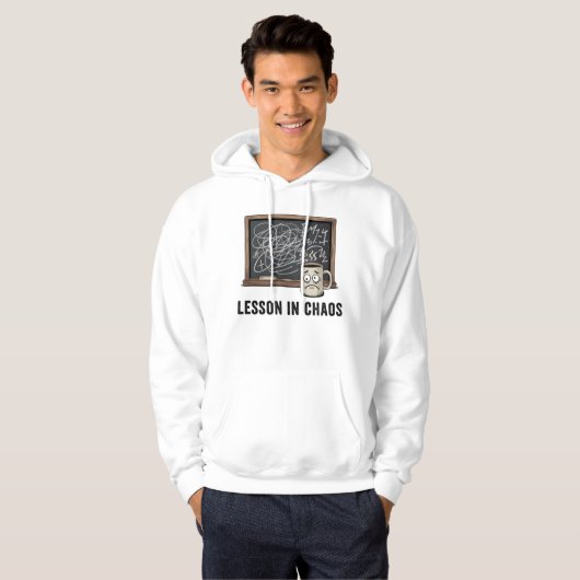 Lesson in Chaos | Academic Burnout Vibes Hoodie (Vorne ganz)