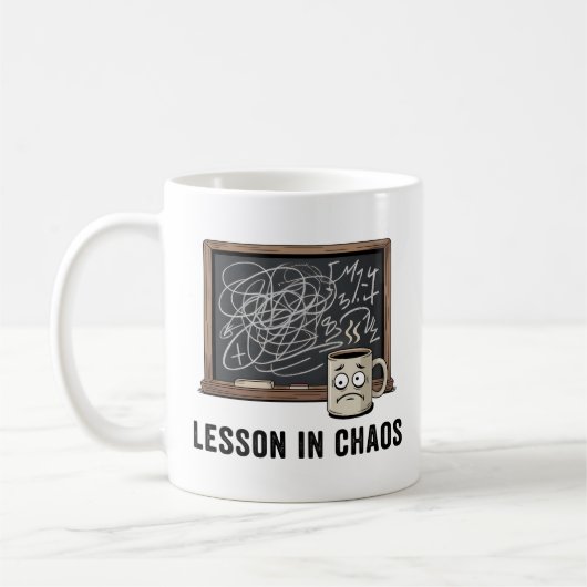 Lesson in Chaos | School Life Sarcasm Kaffeetasse (Links)