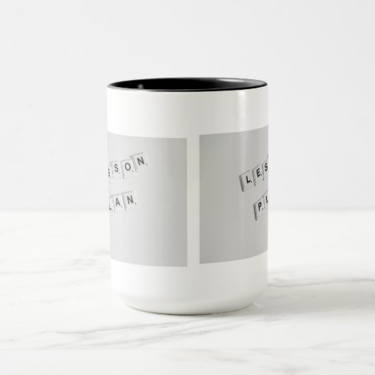 Lesson Plan Lehrer Tasse Stilvolle Black & White C (Zentrum)
