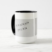 Lesson Plan Lehrer Tasse Stilvolle Black & White C (Vorderseite Links)
