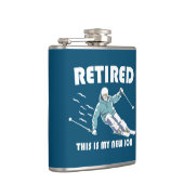 Lest dies ist mein neuer Job Skifahren Flachmann (Rechts)