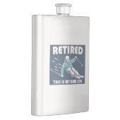 Lest dies ist mein neuer Job Skifahren Flachmann (Rechts)