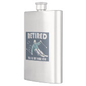 Lest dies ist mein neuer Job Skifahren Flachmann (Links)