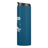 Lest dies ist mein neuer Job Skifahren Thermosbecher (Nach rechts gedreht)