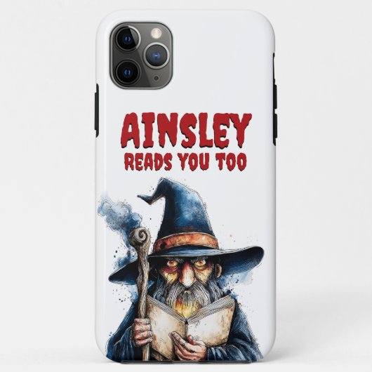 Lest dir zu gruseliges Halloween-Zauberer Case-Mate iPhone Hülle (Rückseite)