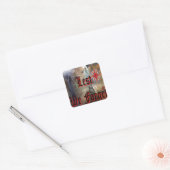 Lest We Forget Quadratischer Aufkleber (Umschlag)