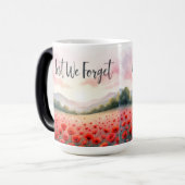 Lest We Forget-Veteranen-Tag Verwandlungstasse (Vorderseite Links)