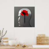 Lest we vergiss - AI Digital Art Print Poster (Küche)