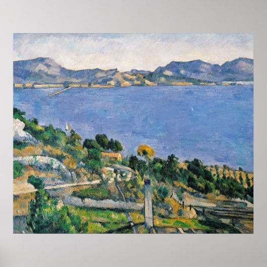 L'Estaque, Aussicht auf die Bucht von Marseille Poster (Vorne)