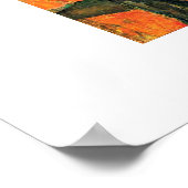 L'Estaque mit roten Dächern von Paul Cezanne Poster (Ecke)