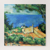 L'Estaque mit Roten Roofs von Paul Cezanne Puzzle (Vertikal)