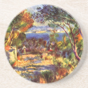 L'Estaque von Pierre Renoir, Vintage Impressionism Getränkeuntersetzer