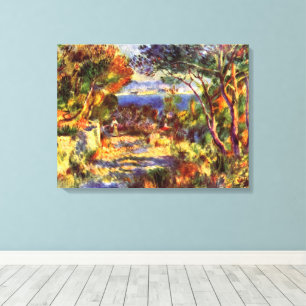 L'Estaque von Pierre Renoir, Vintage Impressionism Leinwanddruck